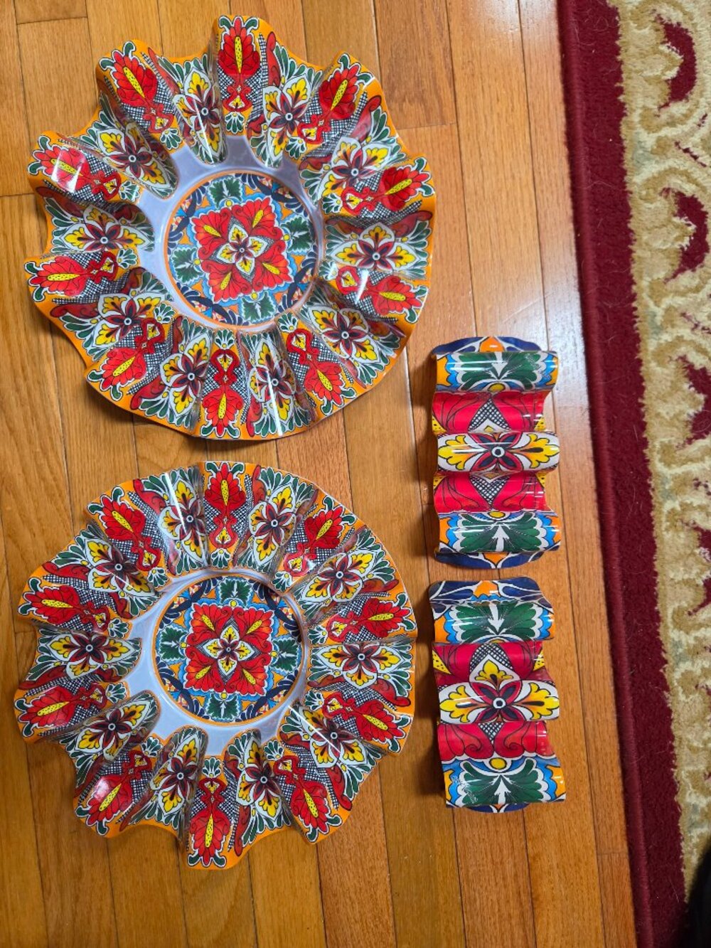 prepara talavera  taco carousel with two  more sets of taco holders